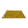 thumbnail image 2 of Ahgly Company Machine Washable Indoor Rectangle Oriental Yellow Industrial Area Rugs, 6' x 9', 2 of 4