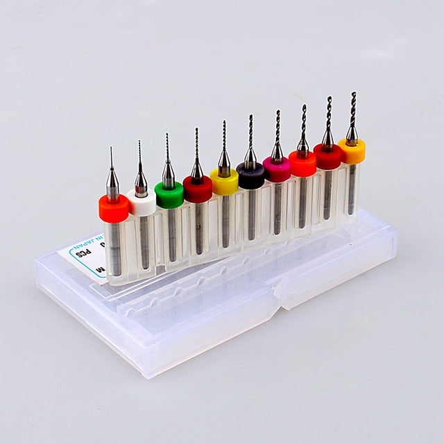 Herramientas De Hardware 10 Unids/set Micro Mini Juego De Brocas Helicoidales PCB