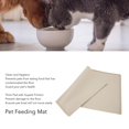 thumbnail image 5 of Rupoun Premium Silicone Pet Feeding Mat Prevent Spill Washable Dishwasher Safe Slip Proof Large Dog Placemat for Water Food Bowl 24 x 15.7 inches / 61 x 40 cm Beige, 5 of 9