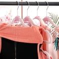 thumbnail image 2 of 30pc Clothes Hanger Connector Hooks, Pink Clothes Hanger Organizer, Mini Space Saver Hangers, Clothes Hanger Extender Cascading Connection Hooks for Hangers, 2 of 3