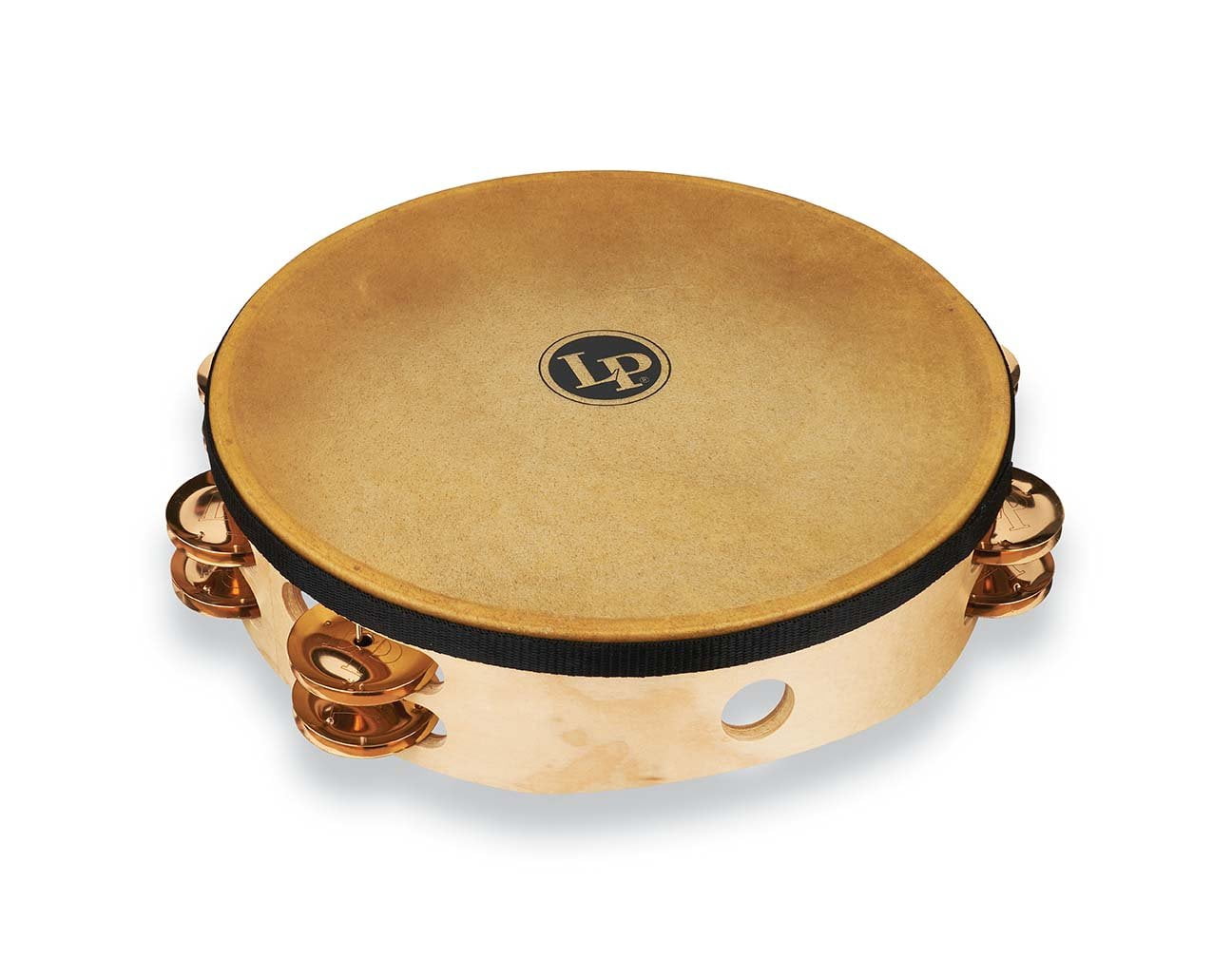 Latin Percussion Pro 10 Double Row Headed Tambourine - Bronze - LP384-BZ