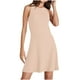 thumbnail image 1 of Vestido de Verano Casual de Mujer de Color Sólido sin Mangas Diseño de Cuello Redondo, Vestido Cómodo de Poliéster Ligero, 1 of 8