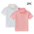 thumbnail image 2 of Bixock Toddler Boys Girls Short Sleeve Shirts Pack Solid Color Shirt Crew Neck Casual Tops Toddler Clothes, 2 of 4