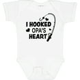thumbnail image 3 of Inktastic I Hooked Opa's Heart with Fishing Rod Boys or Girls Baby Bodysuit, 3 of 5