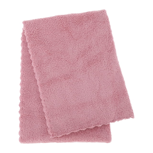 Ofertas Únicas 1 Pc Toallas de Mano Suaves y Gentiles Paño Facial Rosa Oscuro