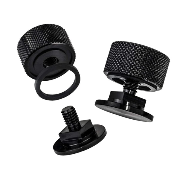 Sujeciones de casco de repuesto, fácil instalación, accesorios ligeros para casco Negro