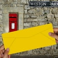 thumbnail image 2 of Yellow #10 Business Color Mailing Envelopes | 4 1/8 X 9 ½ inches | 24lb Bond Bright Color Paper (90 GSM) | 50 Envelopes Per Pack, 2 of 6