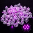 thumbnail image 2 of 100 piezas mini redonda LED bola lámpara globo luz, largo tiempo de espera bola globo luces para linterna de papel globo luz fiesta boda decoración, fiesta cumpleaños, festival luces decorativas (rosa, 2 of 5