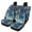 Bamboo Forest Print, variant on Uourmeti Zebra Stripe Quilted Design Car Seat Cover Full Set 3 Pack Front and Back Seat Protector Car Interior Decor Softy Suitable for Cars Sedans