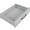 Grey, variant on Mobile Kitchen Island With Trash Storage, Foldable Drop Leaf, Spice Shelf, Towel Bar, Removable Shelves Leaf Tabletop - White