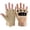 Khaki, variant on Padded Half-Finger Outdoor Gloves for Men Adjustable Wrist Strap Fingerless Gloves Black XL