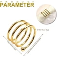 thumbnail image 2 of 6 anillos para servilletas engrosados, hermosos anillos para servilletas, dorados, 2 of 5