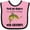 Pink and Black, variant on Inktastic Going Fishing with Grandpa Boys or Girls Baby Bib