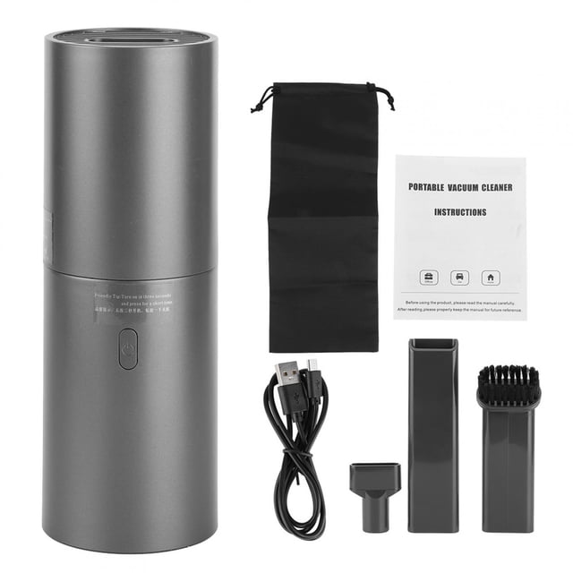 Aspiradora inalámbrica para coche, pequeña, portátil, para el hogar, la oficina, con teclado, de mano, potente palo de limpieza, carga USB de 5 V CC