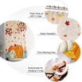 thumbnail image 6 of Fall Shower Curtain Harvest Pumpkin Shower Curtains for Bathroom Decor Fall Thanksgiving Harvest Maple Leaf Bath Curtains Sets with Hooks Polyester Fabric Waterproof Stall 36" x 72", 6 of 6
