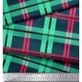 thumbnail image 3 of Soimoi Cotton Poplin Fabric Check Check Print Fabric by the Yard 56 Inch Wide, 3 of 3