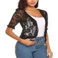 thumbnail image 3 of Women Summer Sun-Proof Cardigan Open Front Short Sleeve Cover-Ups, 3 of 6