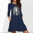 thumbnail image 2 of Women‘s DressesCrewneckCocktail PartyLoose Dress, 2 of 6