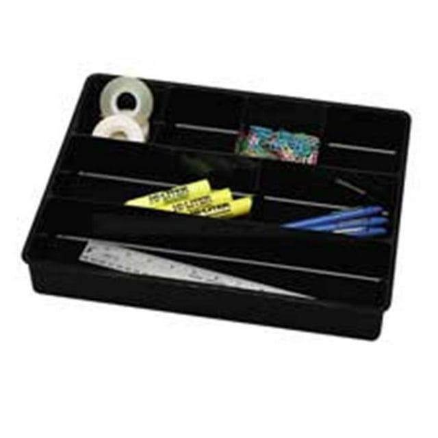 Rubbermaid Directrice de Tiroir - 7 Compartiments - 15po X 12po X 2po. - 38po - Noir