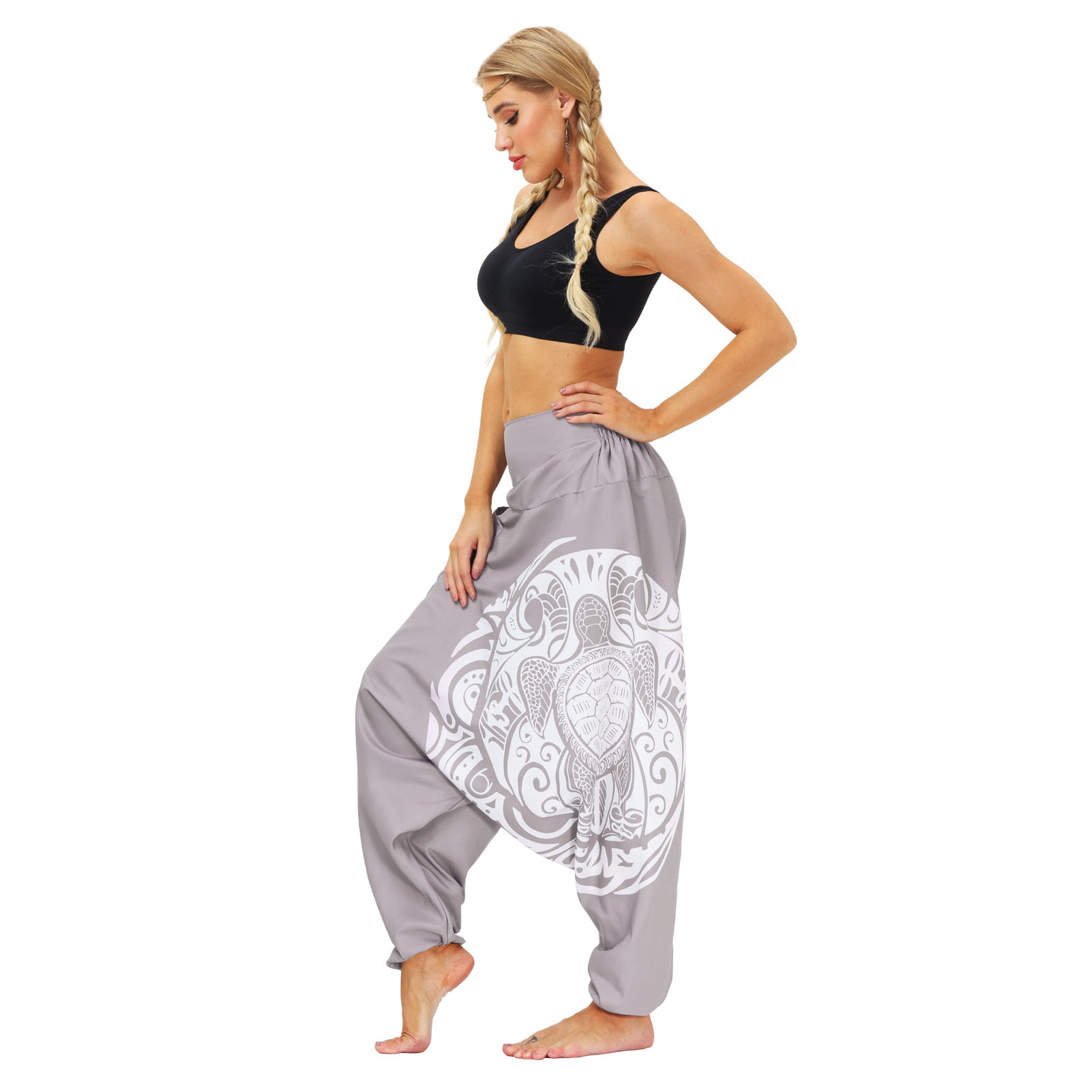 Cotton and Linen Drop Crotch Harem Pants – Buddhatrends