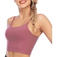 thumbnail image 2 of nine bull Sports Bras for Women Longline Wirefree Padded Sports Bra Yoga Bra Crop Top, 2 of 5