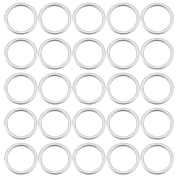100pcs 304 Stainless Steel Linking Ring Round Ring Stainless Steel color 12x0.8~1mm