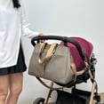 thumbnail image 3 of URSOFINE Stylish Tote for Mom Multifunctional Mommy Bag with 2 Insulated Bottle Pockets, Waterproof Diaper Bag with Changing Pad & Pouch for Daily Travel, Commute & Shopping,Brown, 3 of 4