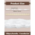 thumbnail image 2 of 1set 1 bundle Plush Sticks Polyester Stems with Iron Pipe Cleaners Craft Material White 300x13mm 100pcs/bundle, 2 of 6