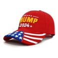 thumbnail image 1 of Gorra de béisbol ajustable con bordado "Trump 2024" y texto "Take America Back", color negro, 1 of 5