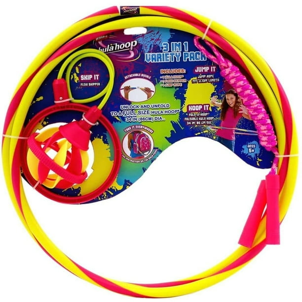 Wham O 3 in 1 Hula Hoop Set Pack of 3