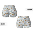 thumbnail image 5 of Haiem Carrot Rabbit No Front Seam Biker Shorts for Women Yoga Workout Gym Bike Shorts with Tummy Control Moisture-Wicking-XX-Large, 5 of 9