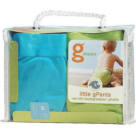 gDiapers Little gPant Medium Good Fortune Red & Gentle Taupe - 2-Pack