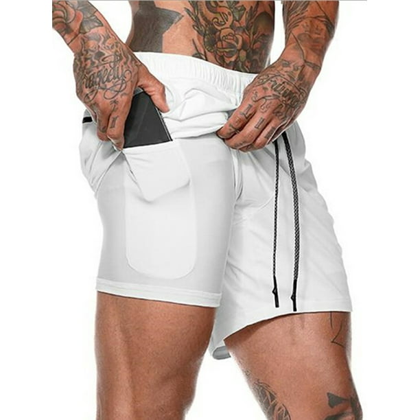 Dewadbow Dewadbow Mens Shorts Gym Jogging Running Training Sports Wear Boxer Short Pants