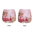 thumbnail image 6 of Uemuo Flamingos In The Tropical Forest Pattern Women's Athletic Shorts High Waisted Running Shorts with Liner Pockets Gym Elastic Workout Shorts-Large, 6 of 9