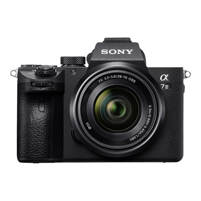 Sony a7 III black Digital 4K - - / Full ILCE-7M3K 24.2 - fps 28-70mm - - camera NFC, - - 30 Bluetooth mirrorless FE MP OSS Wi-Fi, lens Frame