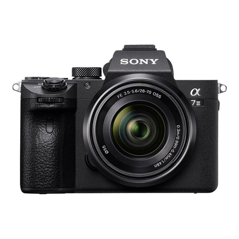 Sony a7 III ILCE-7M3K - Digital camera - mirrorless - 24.2 MP - Full Frame  - 4K / 30 fps FE 28-70mm OSS lens - Wi-Fi, NFC, Bluetooth - black