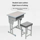 thumbnail image 4 of 2pcs Student Cushion Chair Cushion Square Stool Thickened Sedentary Stool Butt Pad., 4 of 5