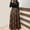 Black#03, variant on Dresses for Women Halloween Printed Long Sleeve Fall Dress Casual Round Neck Slim Fits A-Line Flowy Patchwork Maxi Dress