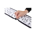 thumbnail image 4 of INSPIRE CHIC Women Fashion Printed Skinny Long Scarves, Satin Silky Black White Neckerchief Ribbon Headband 57.1x5.1" Wheat Pattern, 4 of 6