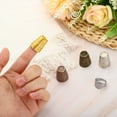thumbnail image 6 of Uxcell Metal Sewing Thimbles, Sewing Thimble Finger Protector, Bronze 4Pcs, 6 of 6