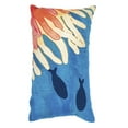thumbnail image 2 of Liora Manne Visions III Reef & Fish Indoor Outdoor Decorative Pillow Coral, 2 of 2