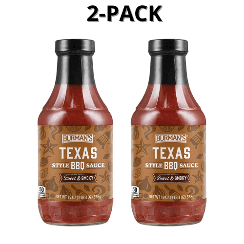 Burman's Texas Style BBQ Sauce Sweet & Smoky 2-Pack 19 oz