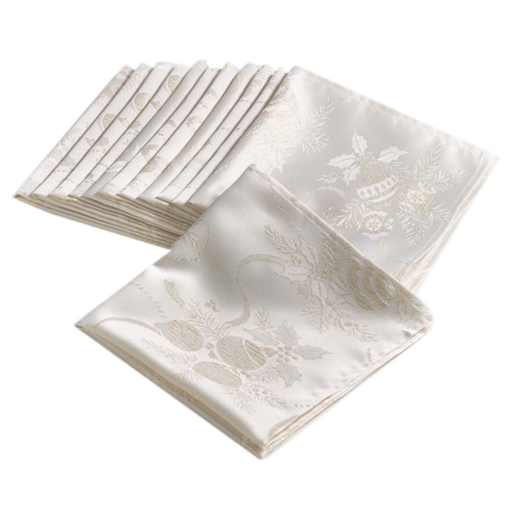 Fennco Styles Royal de Noel Jacquard Holiday Christmas Dinner Napkins 20" SquareSet of 4