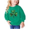 thumbnail image 5 of Bnwani Toddler Sweatshirt Boys Cotton Long Sleeve Sweatshirt St. Patrick'S Day Printed Pullover, 5 of 5