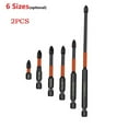thumbnail image 3 of 2PCS PH2 Magnetic Screwdriver Bits for Electric Drill with 62HRC Hardness and Phosphated Coating for Wood and Metal, 3 of 7