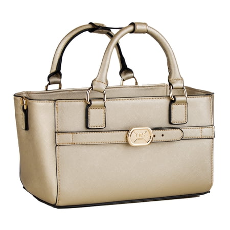 CRS Cross Rink Side Tote - Accessory Skate Bag for Figure Skating Ice Skating Roller Skating Inline Ballet Dance Cheer Tennis and Other Sports. (Gold Tote)