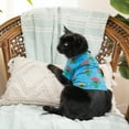 thumbnail image 5 of Vibrant Life, Dog and Cat Clothes, Fiesta Cactus Collared, Pet T-Shirt, Blue, S, 5 of 8