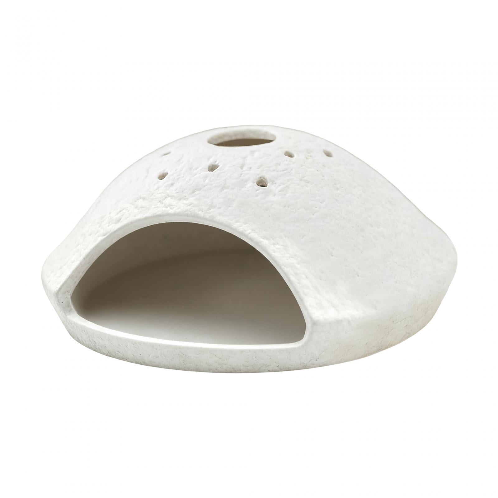 CoudarTitie Ceramic Incense Burner Palo Santo Holder Meditation Housewarming Cone Burner Yoga Decors Aroma Sage Stand Tabletop Fragrance White