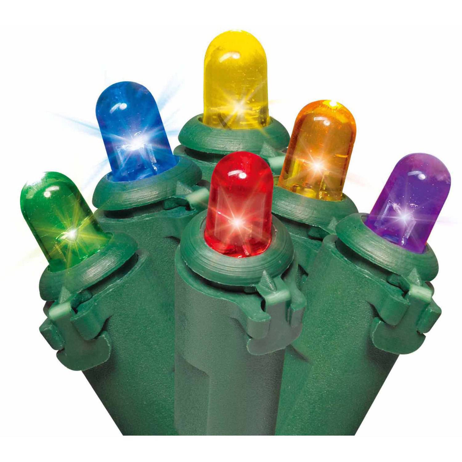 Holiday Time Christmas Lights Multi-Color LED Dome Lights, 1000-Count - Walmart.com - Walmart.com