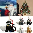 Blarkrus 1xChristmas Tree Cartoon Cat Pet Hanging Ornament Decoration